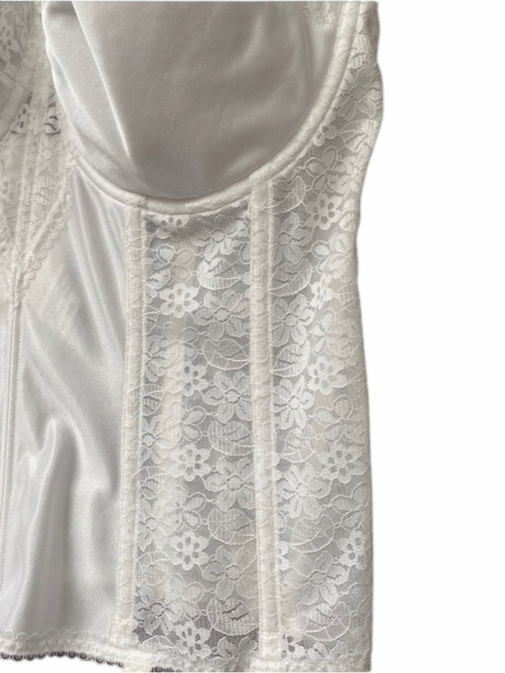 Dominique Colette White Lace Longline Corset 36F - Picture 5 of 10